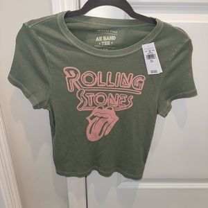 American Eagle Rolling Stones Top